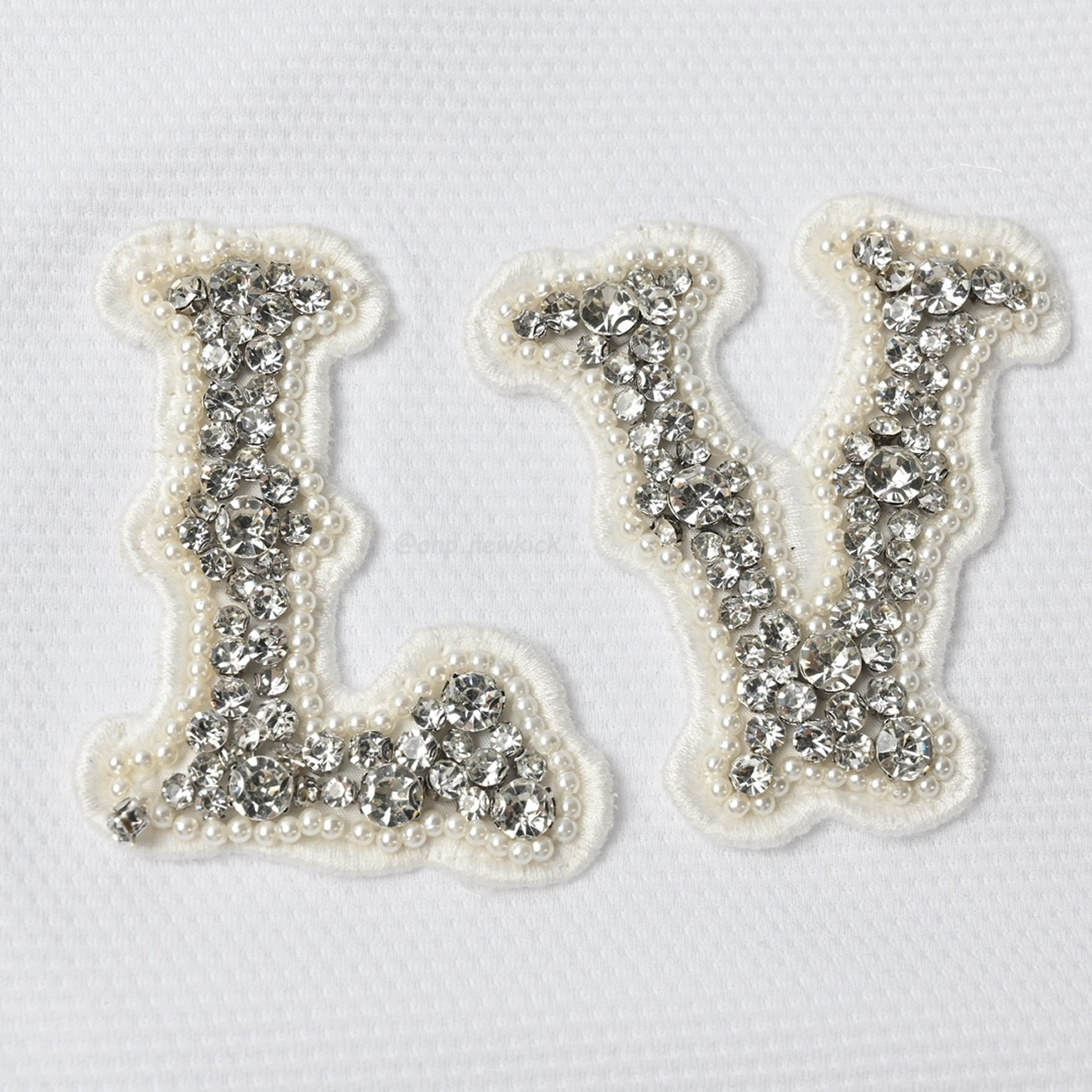 Louis Vuitton 24ss Water Diamond Letter Polo Short Sleeves T Shirt (4) - newkick.org